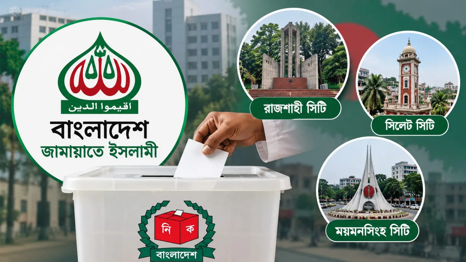 আরও ৩ সিটিতে জামায়াতের মেয়র প্রার্থী প্রাথমিকভাবে চূড়ান্ত