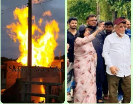কক্সবাজারের উখিয়ায় গ্যাসের সন্ধান এবং অবিরত জ্বলছে আগুন