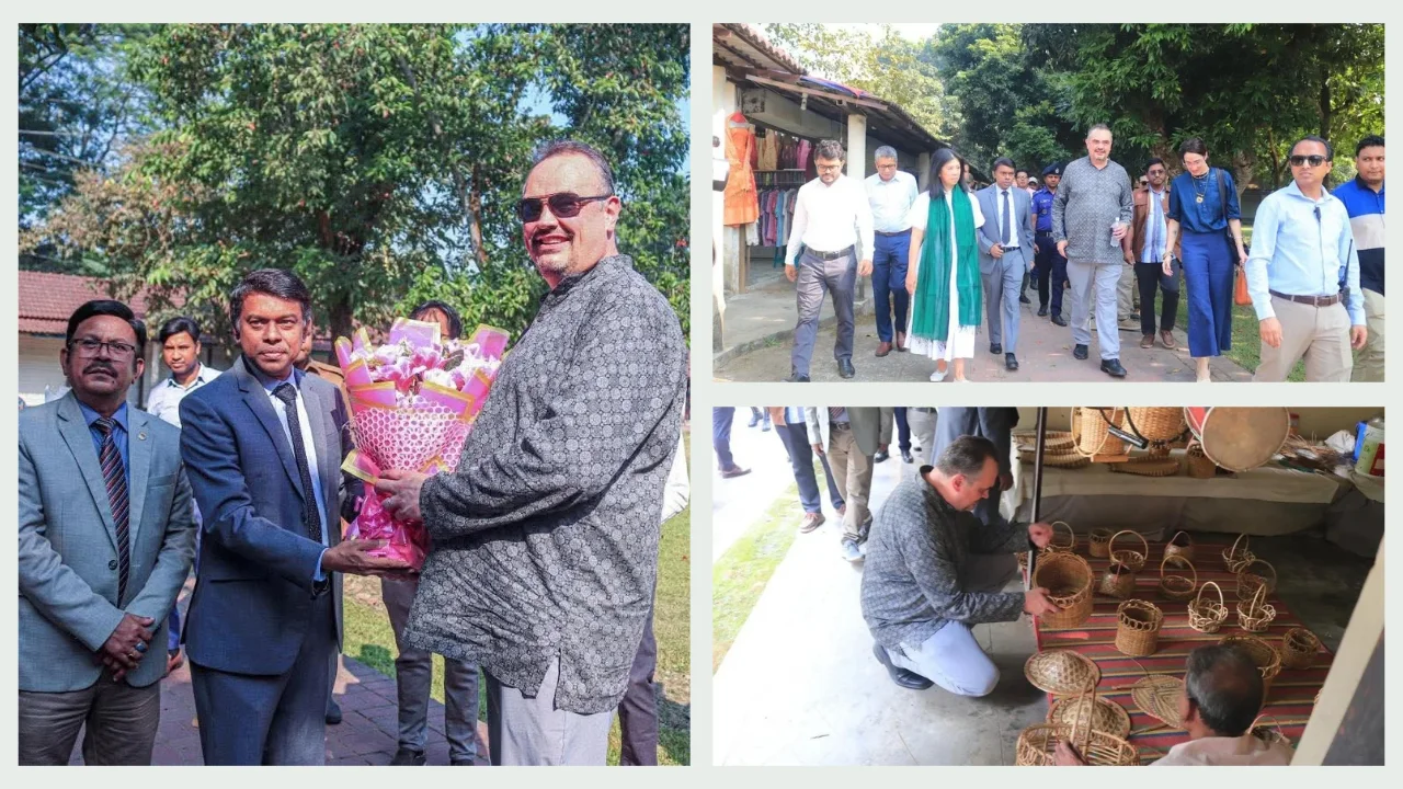 সোনারগাঁও পরিদর্শন করলেন মার্কিন রাষ্ট্রদূত