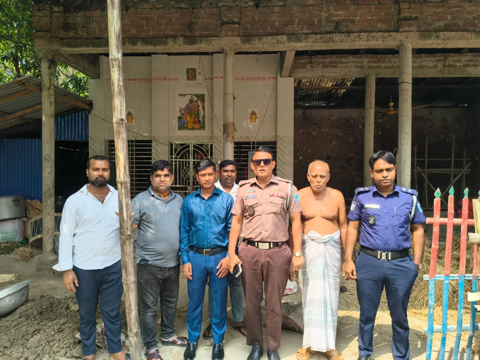 ভাঙ্গায় ৯৪টি পূজামণ্ডপে নিরাপত্তা পরিদর্শনে ওসি মিজানুর রহমান