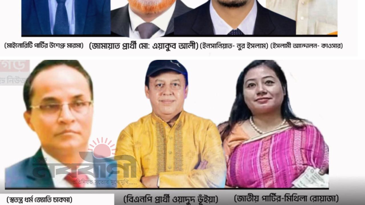 খাগড়াছড়িতে ৭ প্রার্থীর মনোনয়ন বৈধ ঘোষণা 