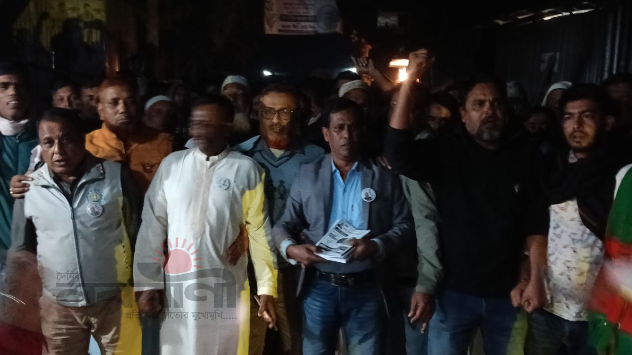 নাগরপুরে ধানের শীষের মিছিল  