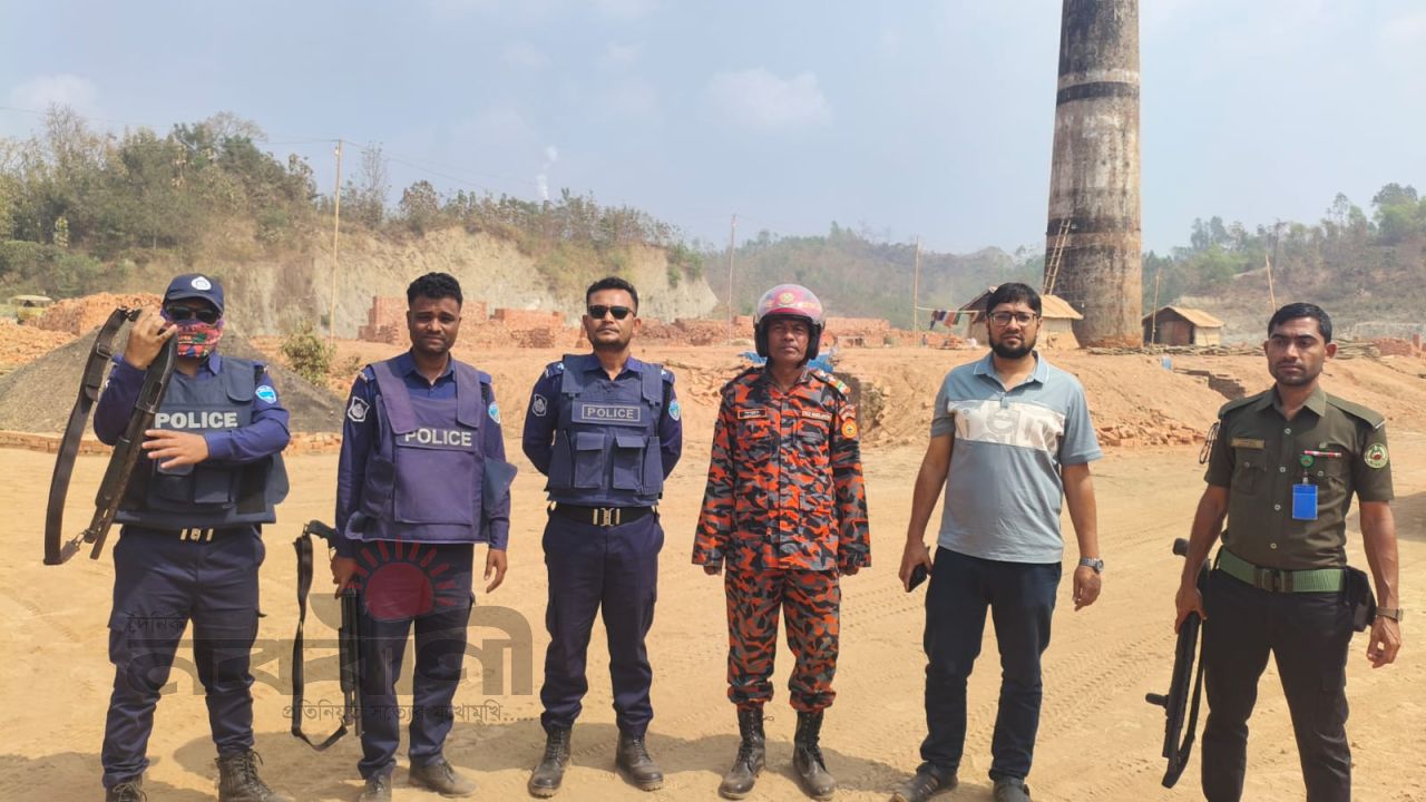 লামায় ৫ লাখ টাকা জরিমানা অবৈধ্য ২টি ইটভাটাকে