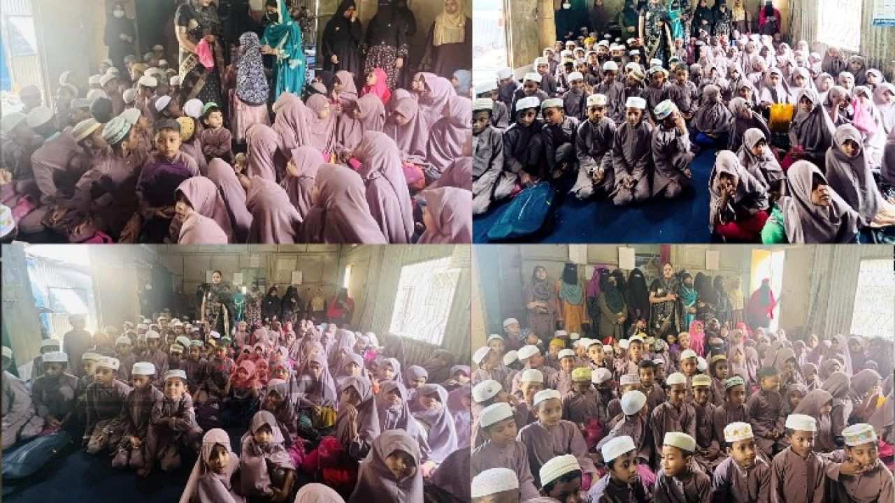 চাঁদপুরে মাদ্রাসার দেড়শতাধিক শিক্ষার্থীর মাঝে পোশাক বিতরণ করল ‘বিজয়ী’