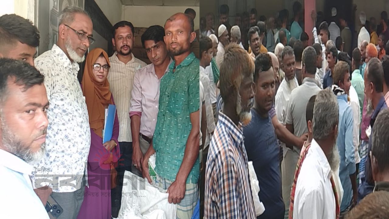 জাটকা সংরক্ষণে নিষেধাজ্ঞা বাস্তবায়ন, হাইমচরে জেলেদের মাঝে চাল বিতরণ