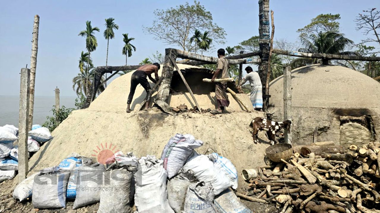 বরগুনা কয়লা উৎপাদন কেন্দ্রে লাখ টাকা জরিমানা
