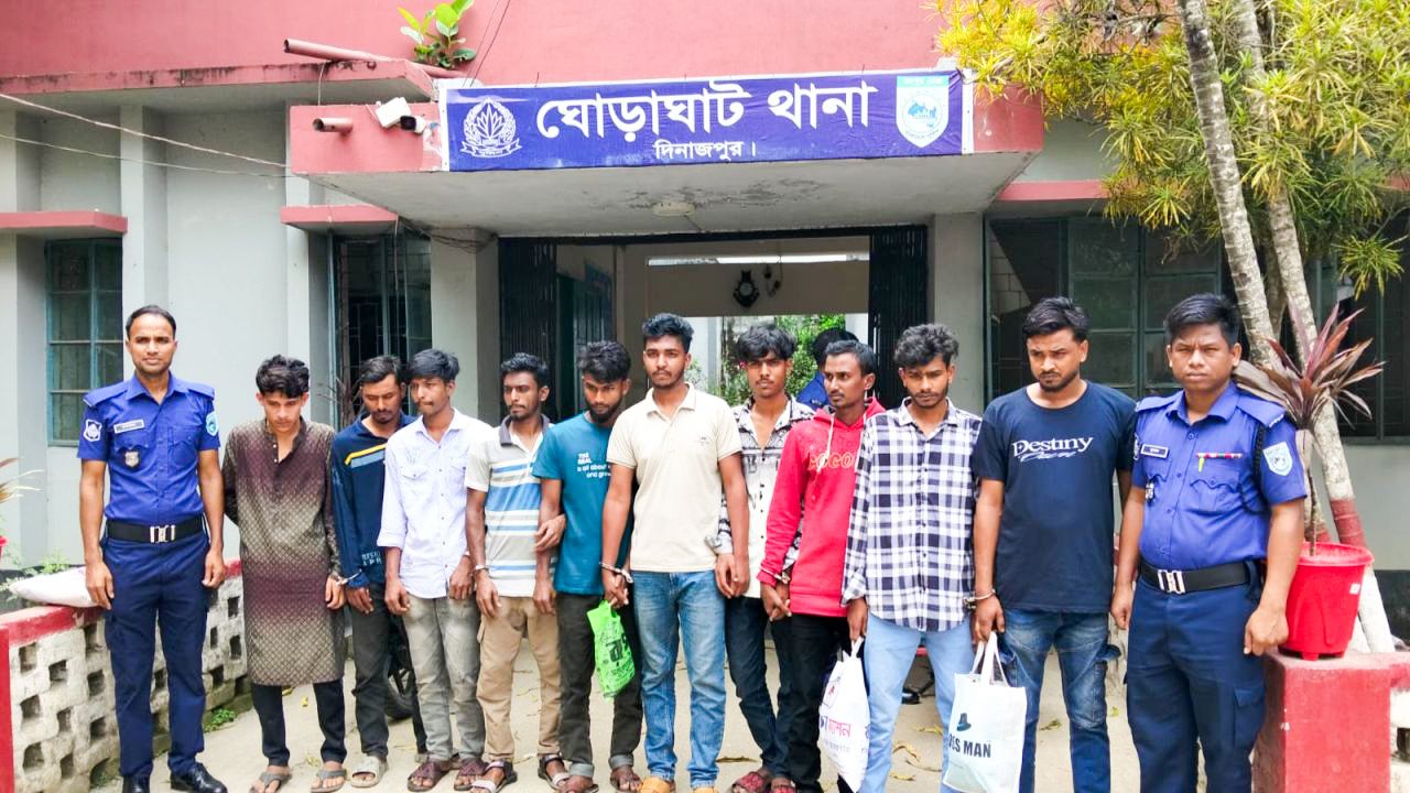 ঘোড়াঘাটে মাদকবিরোধী অভিযান: ৯ জনের কারাদণ্ড, টাপেনটাডলসহ আটক ১জন 