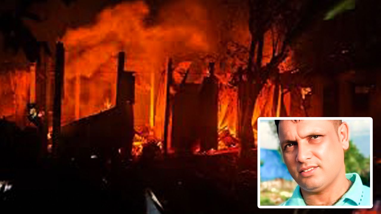 বাড়িতে অকটেন মজুদ করাকালে আগুন; পেট্রোল পাম্প ক্যাশিয়ারের করুন মৃত্যু