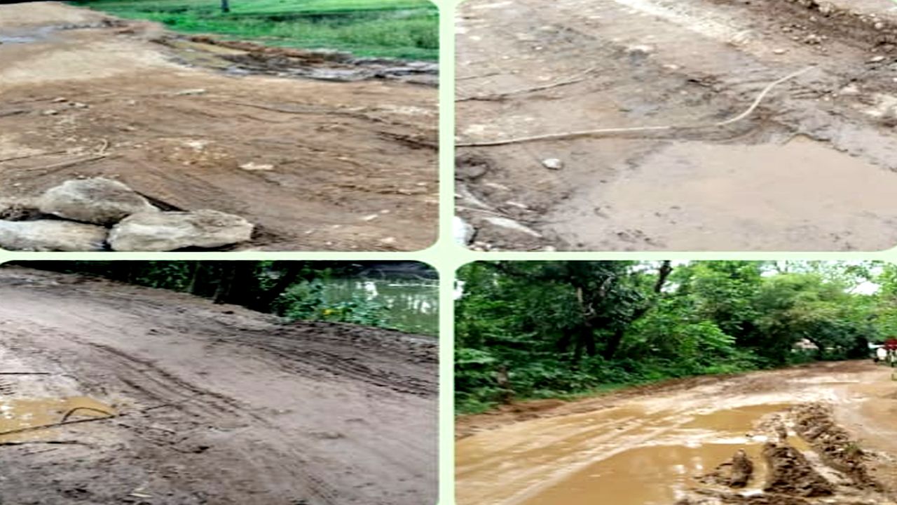 ছাতকে চুনাপাথরের ট্রাকের ভারে লণ্ডভণ্ড ছনবাড়ী-ইছামতী সড়ক: জনদুর্ভোগ চরম সীমায়