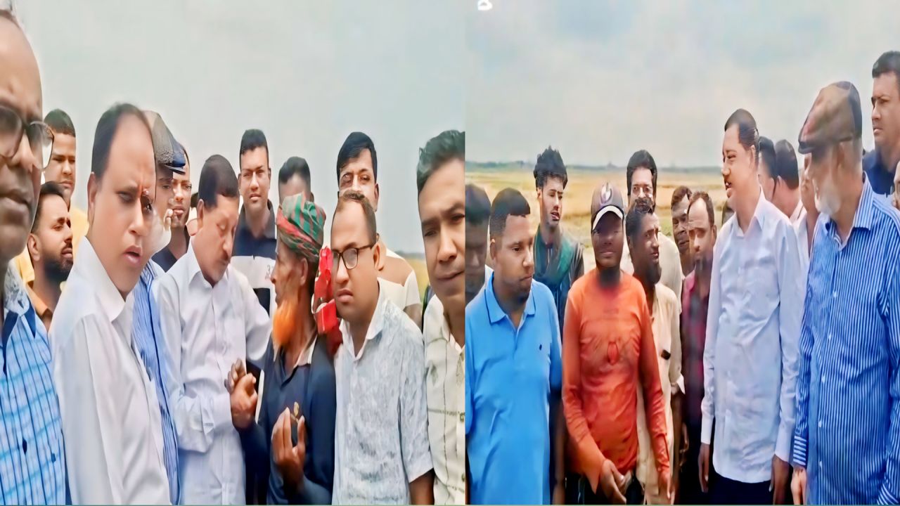 কটিয়াদীতে ভারী বৃষ্টিতে ক্ষতিগ্রস্ত ও রাস্তা পরিদর্শনে এমপি জালাল উদ্দিন