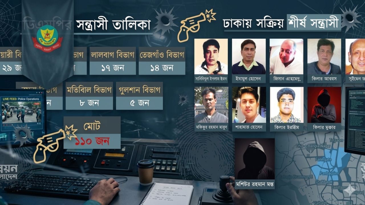 আন্ডারওয়ার্ল্ডের আতঙ্কে কাঁপছে রাজধানী ঢাকা, চাঁদা না দিলেই গুলি-খুন