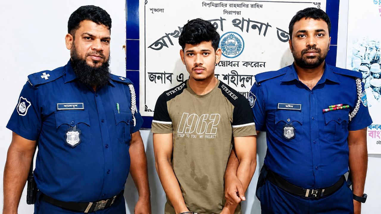 যৌতুকের দাবিতে স্ত্রীর চুল কেটে পালানো স্বামী নরসিংদী থেকে গ্রেফতার