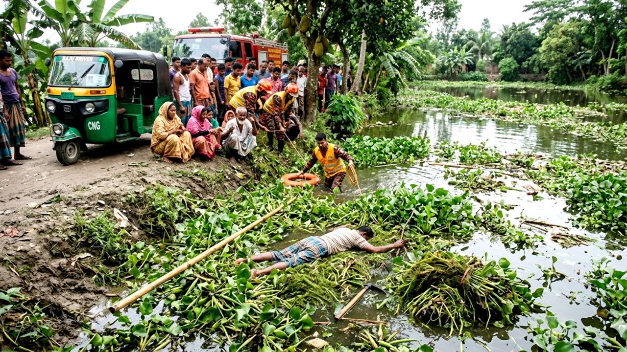 লালপুরে পুকুরে ডুবে সিএনজি চালকের মৃত্যু