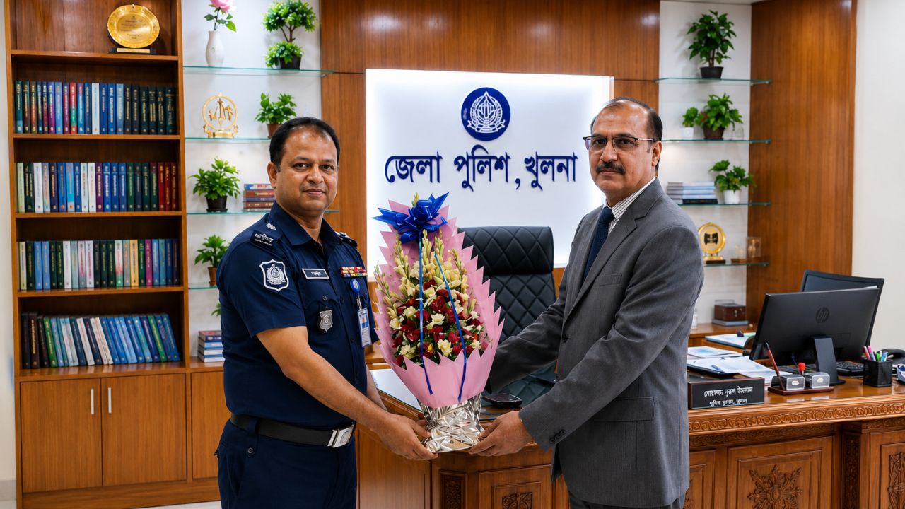 খুলনা পুলিশ সুপারের সঙ্গে ভারতের সহকারী হাইকমিশনারের সৌজন্য সাক্ষাৎ