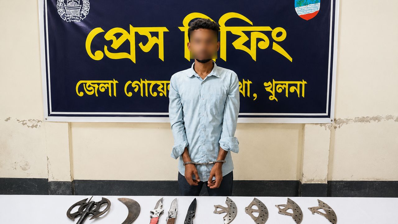 যশোরে ঝটিকা অভিযানে অস্ত্র উদ্ধার, যুবক গ্রেফতার 