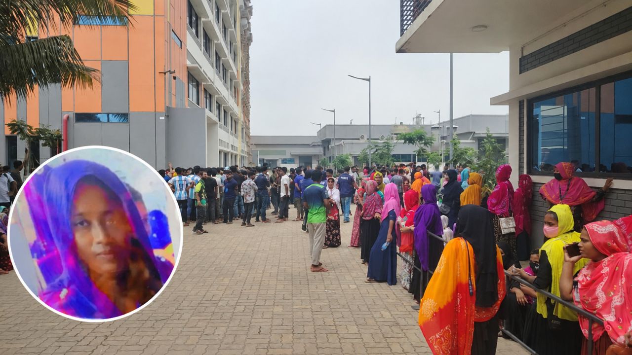 ছুটি না পেয়ে কারখানায় মৃত্যু! শ্রমিক লিজার মৃত্যুকে ঘিরে শ্রীপুরে সড়ক অবরোধ