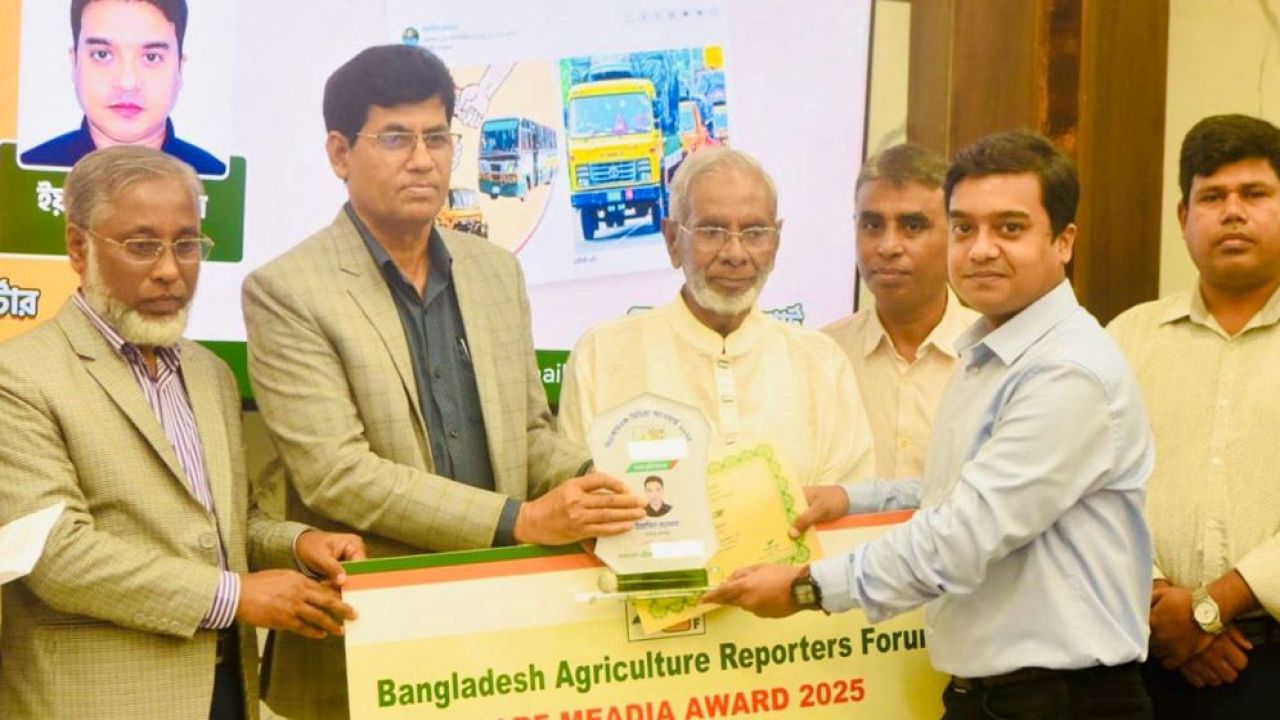 কৃষি সাংবাদিকতায় সেরার স্বীকৃতি পেলেন ইয়াসিন রহমান