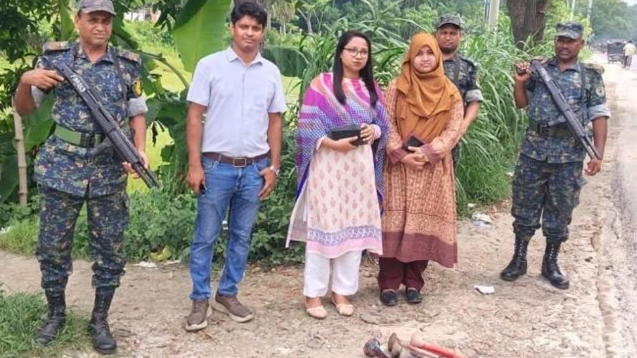 ফরিদপুরে শব্দদূষণ নিয়ন্ত্রণে ভ্রাম্যমাণ আদালত, ৬ পরিবহনকে জরিমানা