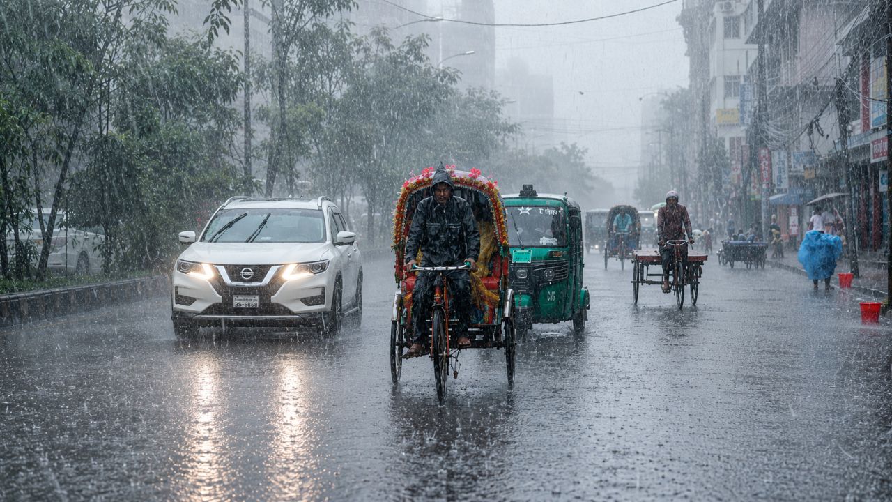 দেশজুড়ে বৃষ্টি-বজ্রবৃষ্টির আভাস, ভারি বর্ষণের সতর্কতা