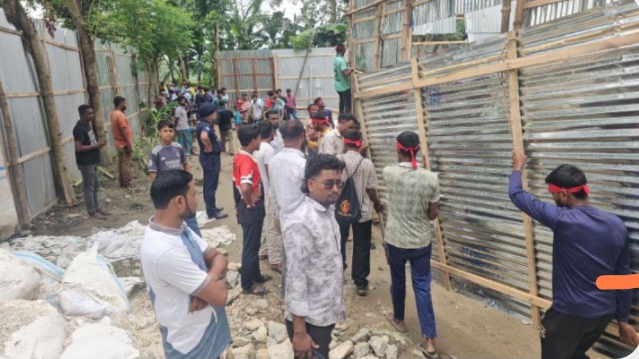 কটিয়াদীতে অবৈধ গ্যাস সংযোগে গড়ে ওঠা চুনাপাথর কারখানায় উচ্ছেদ অভিযান