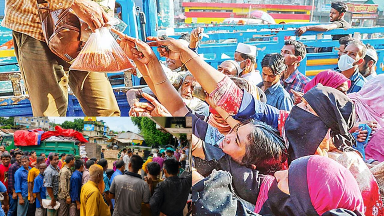 গুইমারায় ফের টিসিবির পণ্য বিক্রি, নতুন প্যাকেজে নেই চাল