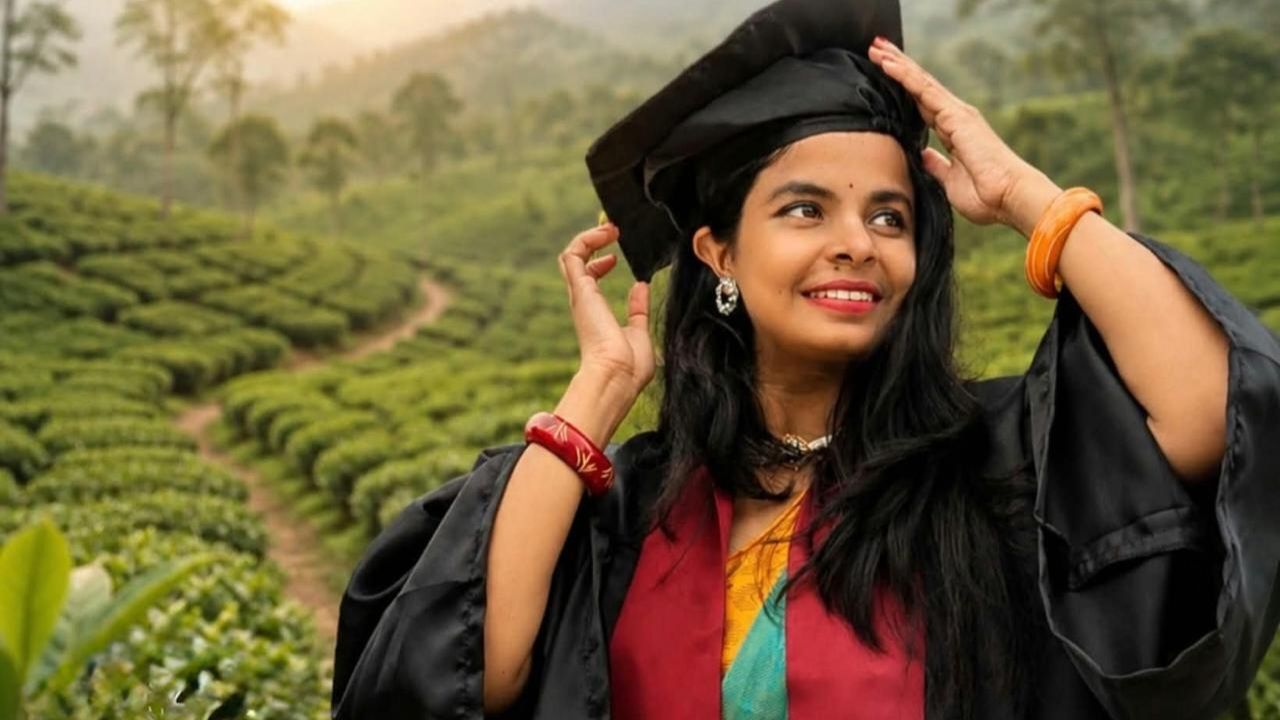 চা বাগানে বেড়ে ওঠা চম্পা ভারতের অন্ধ্র প্রদেশের বিশ্ববিদ্যালয়ে পিএইচডিতে
